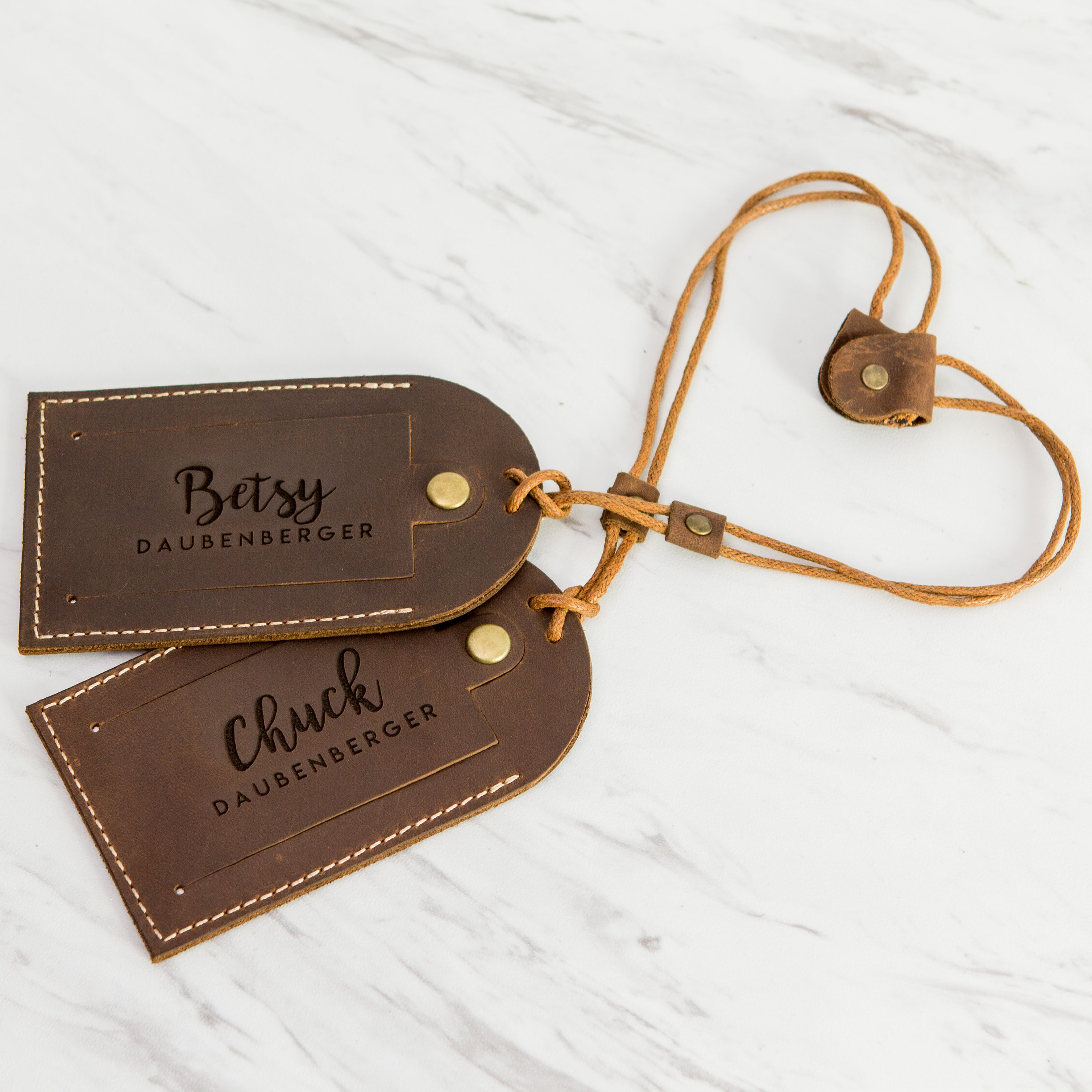 Personalized Leather Luggage Tag – Good Return
