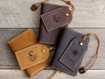 Leather Luggage Tag – Exclusive Engravings, LLC